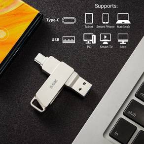 128GB USB + Type C Pendrive / External Hard Disk