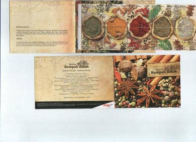 Mint Stamp Booklet Spices Malaysia 2011