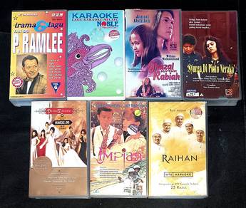 7 VINTAGE MALAY VHS VIDEO Tape COLLECTION
