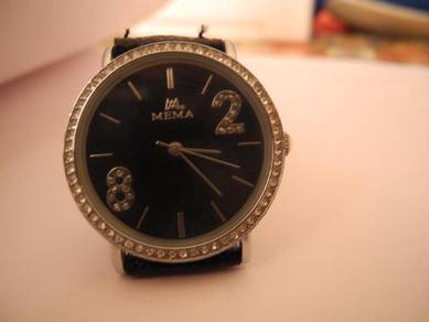Mema Quartz Black Dial Watch