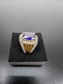 Cincin Permata Kecubung (Amethyst)