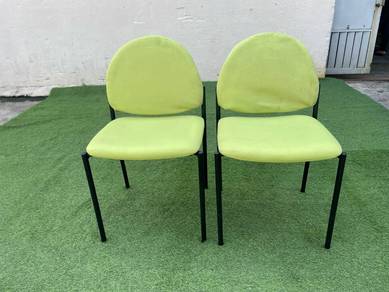 M25 G Kerusi Study Chair Metal Leg Fabric x 1 Pair