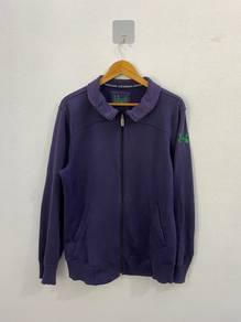 Vintage Under Armour Navy Green Track Jacket