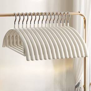 40pcs White Non-Slip Hangers (20 Clothes+20 Pants)