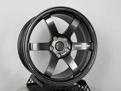 NEW 18 Forged TE37 Gunmetal Rim Type R FL5 FK8