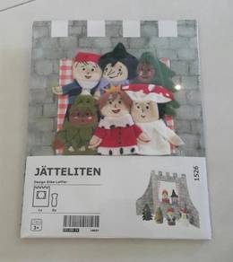 Ikea finger puppet castle background children toy
