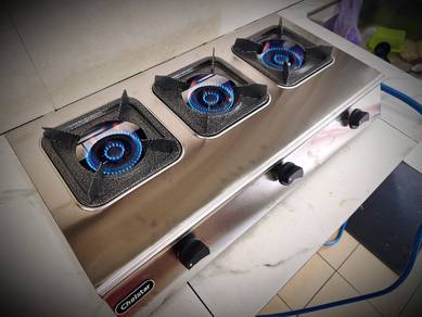 LPG Stainless Steel 3 Burners Claypot Stove