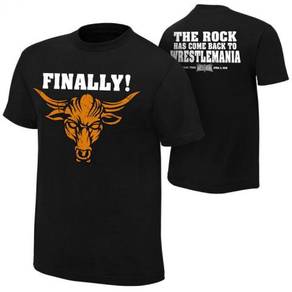 WWE The Rock Finally WrestleMania 32 TShirt (NEW)