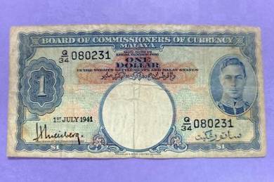 Malaya / British Administration 1 Dollar 1941
