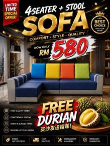Sofa L + FREE Durian