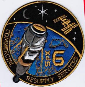 ISS Expedition 43 Spacex NASA Spx-6 Space Patch