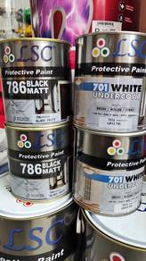 LSC protective paint WOOD METAL WHITE Matt BLACK