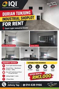 Warehouse / Factory For Rent in Durian Tunjung,LBN