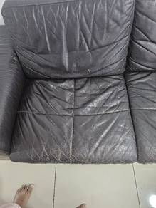 7 seater Sofa leather with table