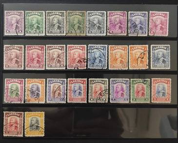 Sarawak Old Stamps Sir CV Brooke Complete Full Set