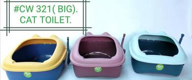 CW321L Cat Tray Toilet Litter Sand Tandas Kucing
