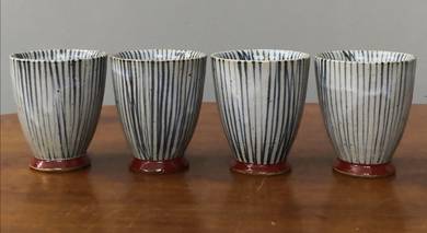 vintage Japanese pottery cup 4