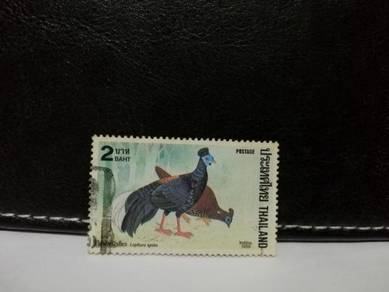 1988 Thailand Stamp Crested Fireback Birds