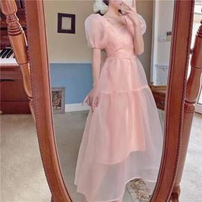Peach princess prom dinner dress gown RBP1534