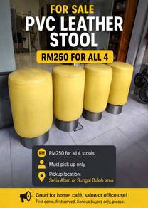 PVC Leather Stool (4 Units) 