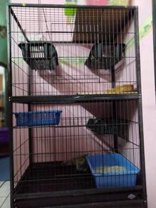 Sangkar Kucing Tesoro 2 Tingkat (Heavy Duty)