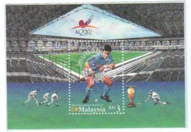 Miniature Sheet Pef World Cup Hockey Malaysia 2002