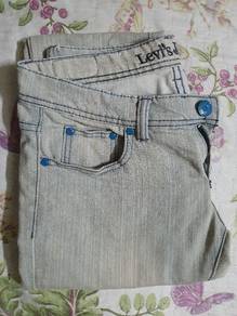 Pale Light Blue Woman Jeans