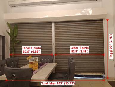 shutter door preloved