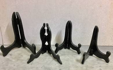 SET of 4 WOOD Picture Photo Holders