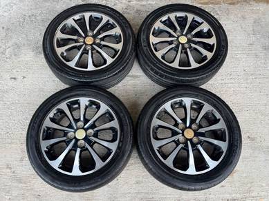 Rim second 15 bezza advan siap tayar bezza axia