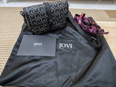 JOVI Denzel Men Sling Bag | Pattern Black Monogram