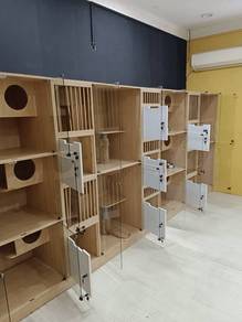 Wooden cages FOR CATS hotel