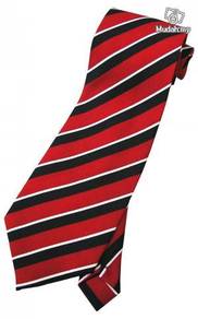 Red White Black HandMade Men Formal SILK Neck Tie