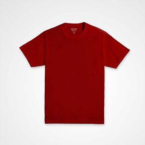 T-shirt microfibre short sleeve maroon