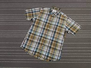 Uniqlo button hemp fabric L