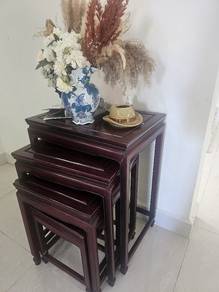 Mahogany Stacking Tables 