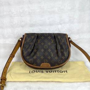 LV Brown Monogram Canvas Menilmontant Shoulder Bag