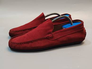 Elite Red Driving Loafer Italy 10uk 44eu 28.5cm 