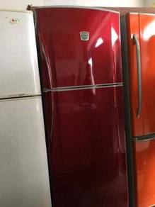 Red Big Fridge ECE Refrigerator Peti Sejuk Ais Ice