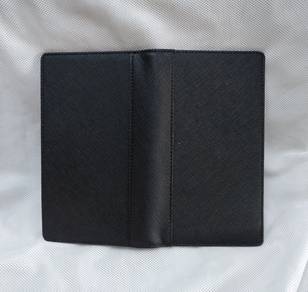 lanvin collection leather long bifold wallet