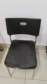 Black Chair with Metal Legs