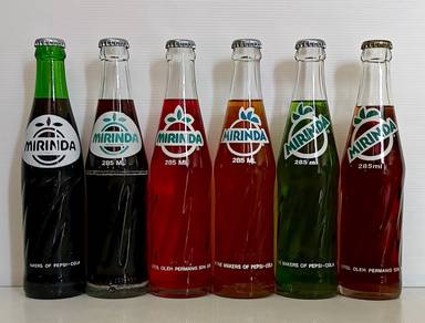 Lot Botol Mirinda 285ml Old Bottle Combo
