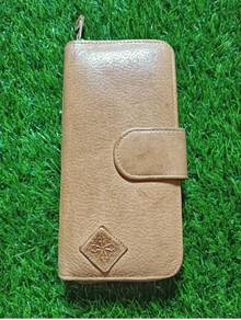 Leather long wallet