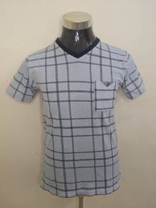 tshirt crocodile check pocket