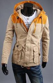 64268 Multi-Pocket Khakis Hiking Hooded Jacket