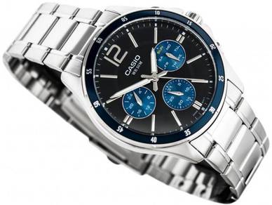 Watch- Casio MULTIHANDS MTP1374D-2-ORIGINAL