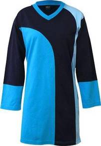 T-shirt 3 Panels Muslimah Enzo Code 8083 Navy/Turq