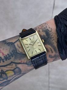 28mm 1972 Omega De Ville Tank 18k Solid Gold