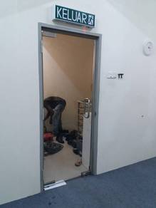 PINTU JENIS KACA KALIS PECAH l glass door 12mm l