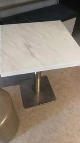 Square Marble Top Chrome Leg Table TR187
